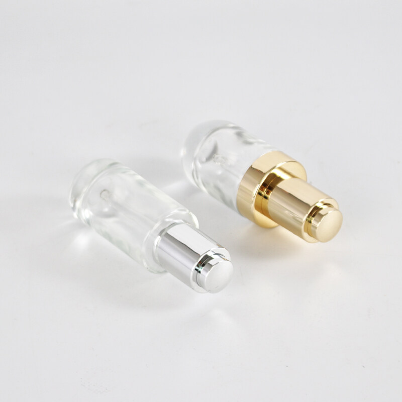 New Arrival 30ml glass dropper bottle with press type dropper for essential oil cosmetic packages