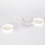 30g 50g cosmetic cream packaging clear color PET cosmetic plastic jar for cream packaging