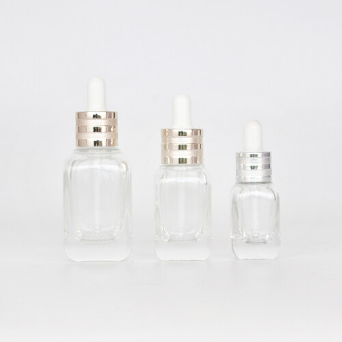 Wholesale Clear 10ml 20ml 40ml glass dropper bottles for cosmetic packages essential oils serum