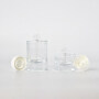 Transparent skin care set empty glass cosmetic Bottle with thick bottom