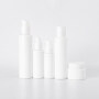 Wholesale skin care lotion bottle opal white cosmetic glass bottles with white sprayer cap