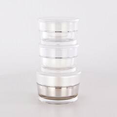 Low Price Wholesale Small Plastic Jar Container 50ml With Screw Top Lids