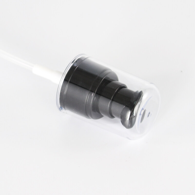 18/415 24/410 treatment pump with tamper essential oil sprayer cosmetic foundation pump white black cream dispenser