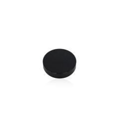 wholesale black plastic cover round shape screw cap for bottle
