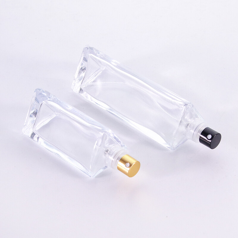 30ml 100ml triangle empty bottle transparent spray perfume bottle can be customized color hot selling perfume bottle
