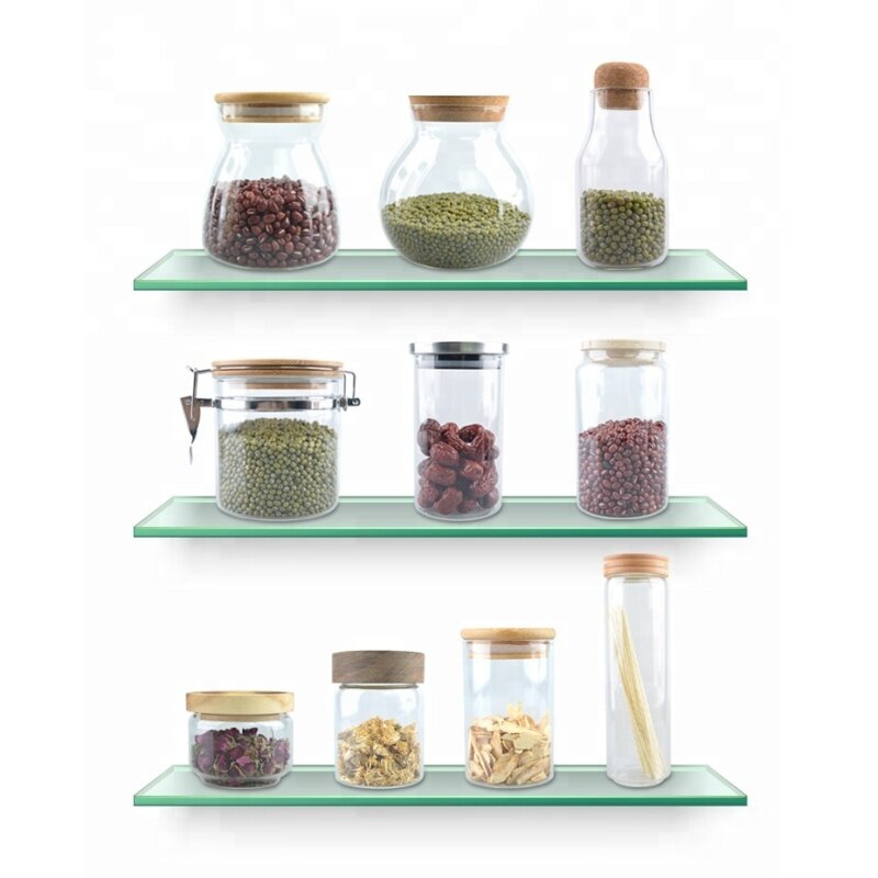 round glass food storage jar for food storage,jar storage,round glass storage jar