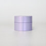 Wholesale 50g double level  plastic cream jar purple color with purple lids for skin care cream cosmetic containers and packages