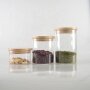 new product borosilicate glass jar food glass jar with lid