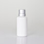 30ml opal white glass bottle with electroplating sliver screw cap