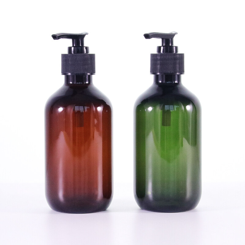 Customized Colored 500ml PET Shampoo Bottles with Pump Dispenser