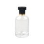100ml clear perfume bottle glass bottle with shiny ABS cap
