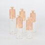 10ml 15ml 20ml 30ml 35ml transparent Glass bottle with marble color dropper for skincare essential oil