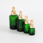 Cosmetic packaging slant shoulder frosted black skin care set glass bottle cosmetic bottle