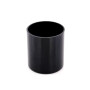Empty round black glass reed diffuser bottle
