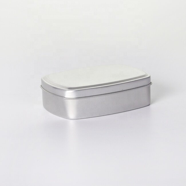 100ml square aluminum jar for skin care cream recyclable storage box and jar wholesale