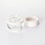 Cosmetic Packaging Skincare Clear Glass Bottles Jars Set with Screw Cap