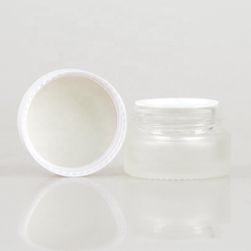 Eco friendly cosmetic containers  clear acrylic  Cream Jar with bamboo lid