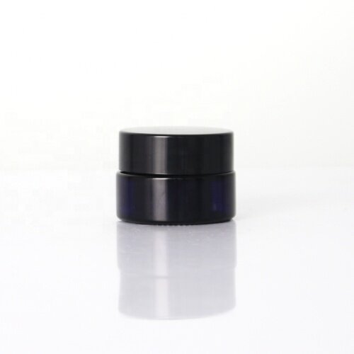 5ml violet glass cream jar for moisture cream skin care jar glass packaging jar manufacture
