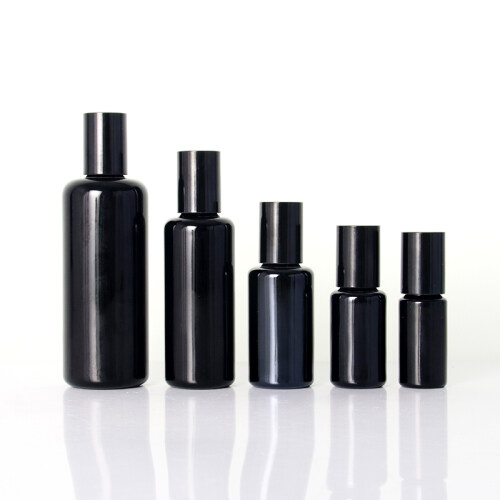 High-grade bright black lotion bottle light-proof glass sub-pack