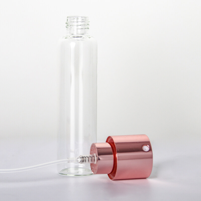Anodized aluminum perfume bottle empty bottle spray sub-packaging perfume bottle glass liner rotating telescopic spray