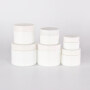 High Quality Glass Bottle,Cosmetics Cream Empty Jar opal white glass material cosmetic cream jars