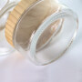 New transparent cream glass jar bamboo wood cover  skin care products cosmetic empty jar
