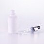Opal White Good Price Frosted Empty Essential Oil Glass Dropper Bottle