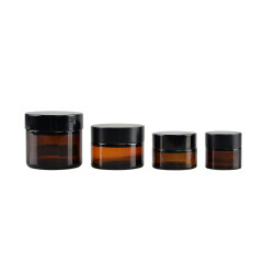 15ml 30ml 50ml handmade amber glass cream jar