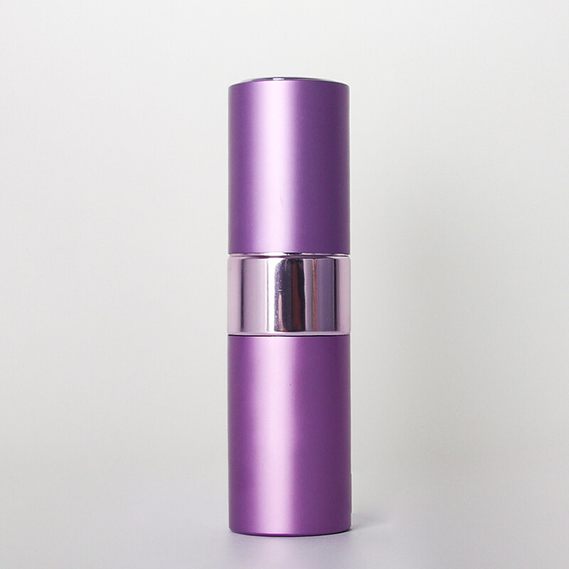 Purple anodized aluminum shell glass liner perfume bottle portable high-end spray bottle