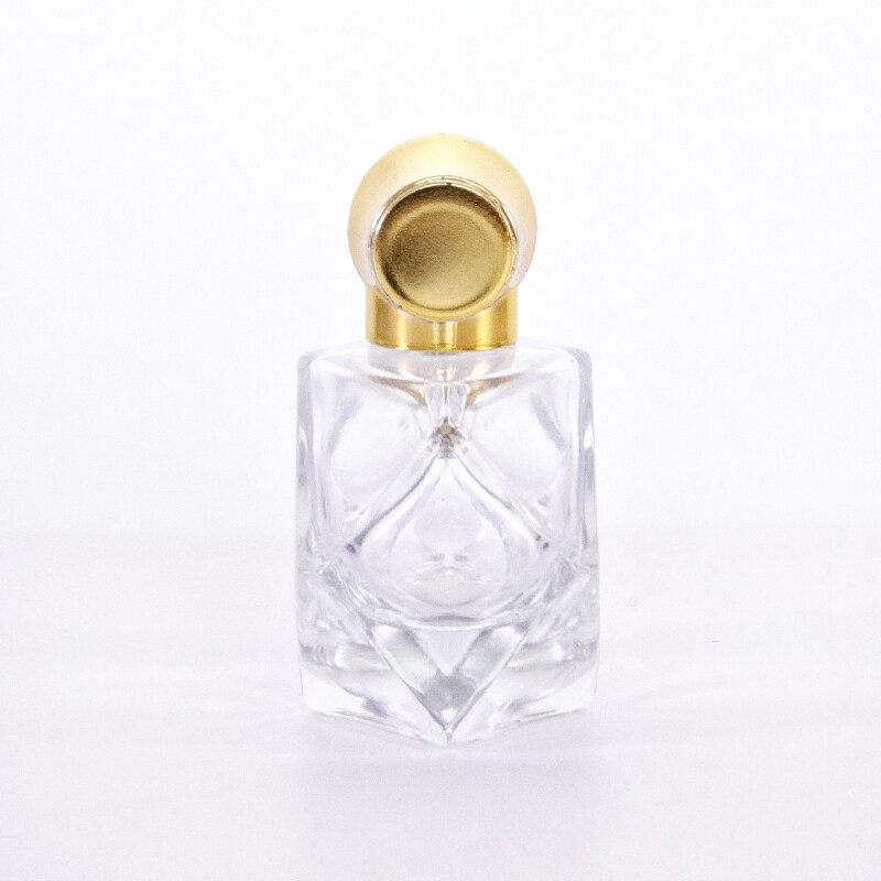 Plastic Pap Smooth Surface Easy Carry Bamboo rhyme charm shape thick bottom high-end glass perfume bottle