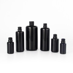 Luxurious cosmetics use dark violet glass bottle30 ml 50 ml 100 ml essential oil bottle, glass dropper bottle and spray bottle