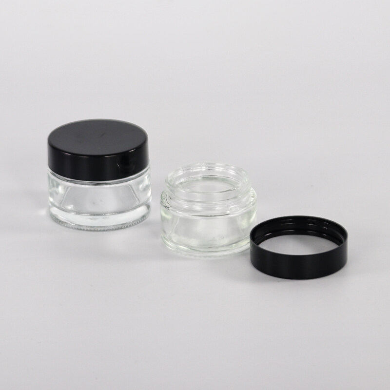 Factory High Quality 30ml 1oz Clear Cosmetic Cream Glass Jar