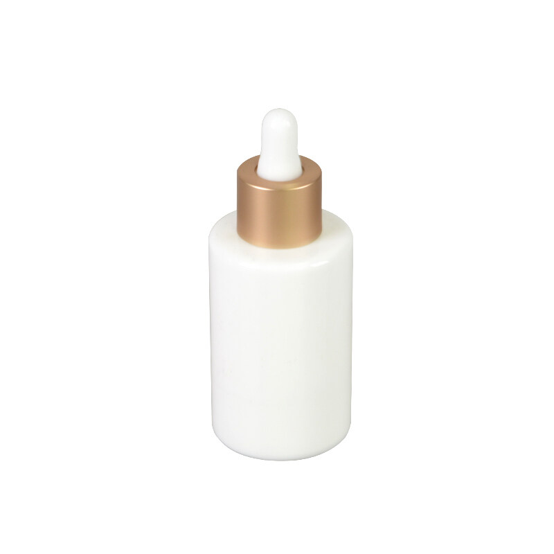 opal white glass cosmetic serum pump botlles 40 100 120 ml opaque white 50g glass jar