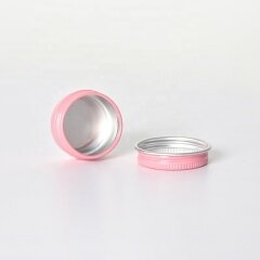 15ml pink aluminum cream jar eco-friendly custom design metal jar factory price jar