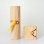 Birch wood box packaging box for skin care and cosmetic bottles and jars