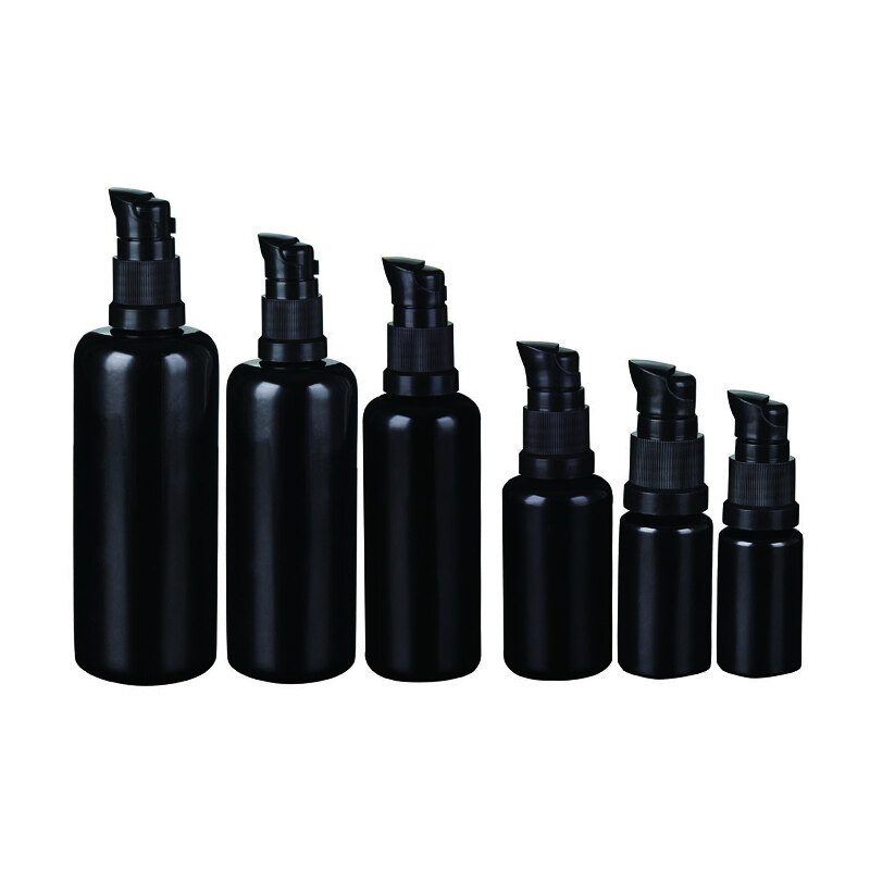 cosmetics containers and packaging cosmetic essential oil bottle black bottle glass