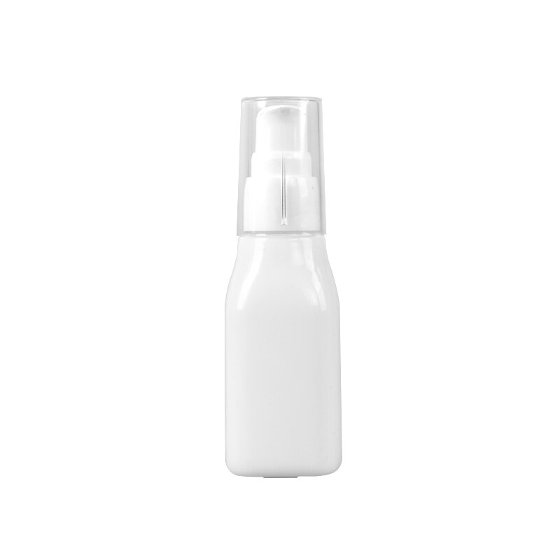 opal glass white color 10 15 30 ml 50 100ml pump glass bottle