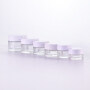 Customized cosmetic glass cream jar 5m 7ml 10ml 20ml 30ml 50ml 100ml glass clear frosted jar for cream jar
