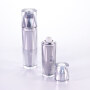 High End Luxury 15g 50g Acrylic Silver Cream Jars for essence lotion cream cosmetic packaging