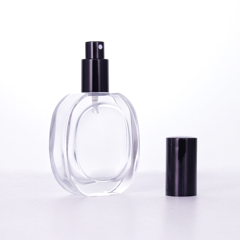 Hot sale 2022 new 50ml ladies delicate perfume spray clean transparent empty bottle in stock