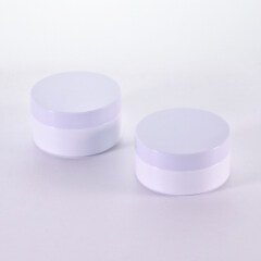 100ml 120ml white PET cosmetic bottle container with white lids for lotion gel cream cosmetic packaging