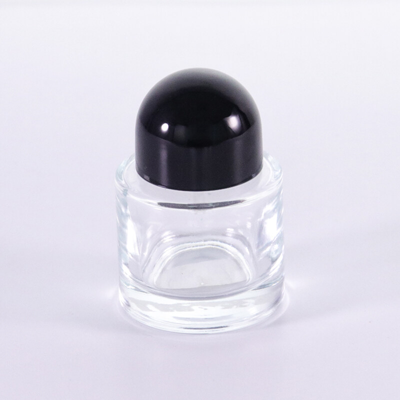 30ml semi-round cap perfume spray bottle Cosmetics separate bottles portable glass empty bottle