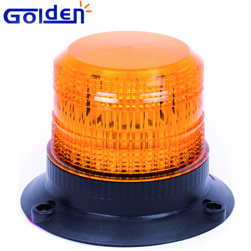 12v 24v Rotating amber traffic Safety warning flashing light Tractor compact Magnetic LED beacon