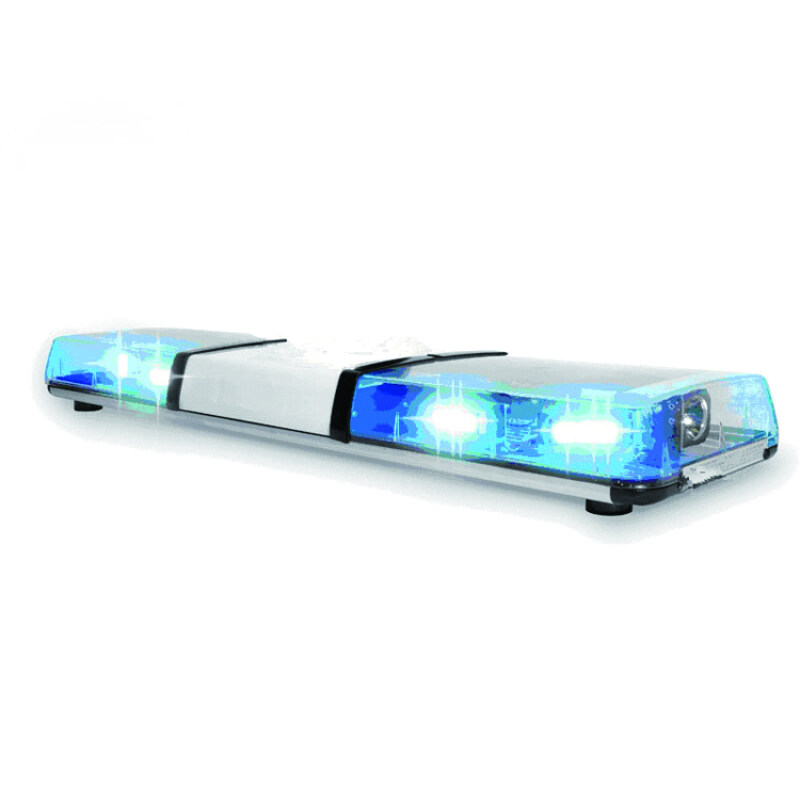 Low profile Police used Led full size flashing blue warning escort vehicle light bars