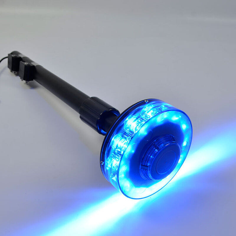 12v pole blue telescopic rear motorcycle LED warning light