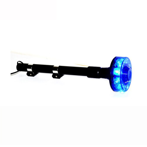 Telescopic Blue Led Rotating Tail Pole Flashing police motorcy Light