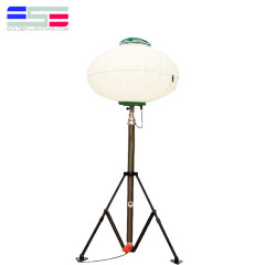 Pneumatic inflatable balloon lighting tower LED moon light for construction