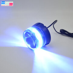 Blaue 12-V-Magnet-LED-Blitzwarnleuchte der Polizei