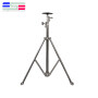 Height adjustable hand lifting stainless steel portable tripod fixing telescopic mast