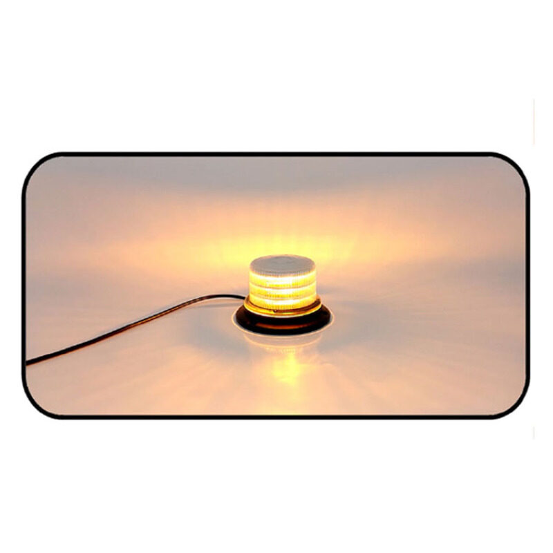 LED emergency rotating warning beacon light with magnet base
